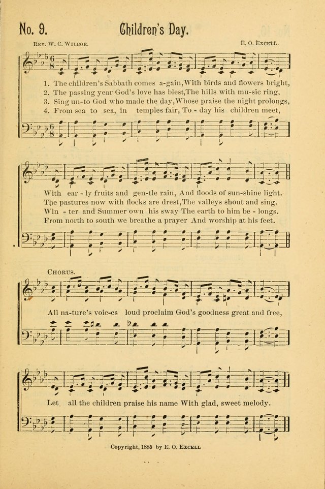 The Gospel in Song: combining "Sing the Gospel", "Echoes of Eden", and Other Selected Songs and Solos for the Sunday school page 9