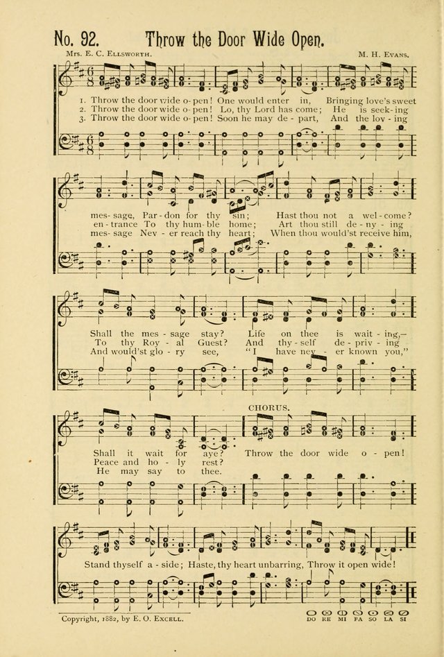 The Gospel in Song: combining "Sing the Gospel", "Echoes of Eden", and Other Selected Songs and Solos for the Sunday school page 92