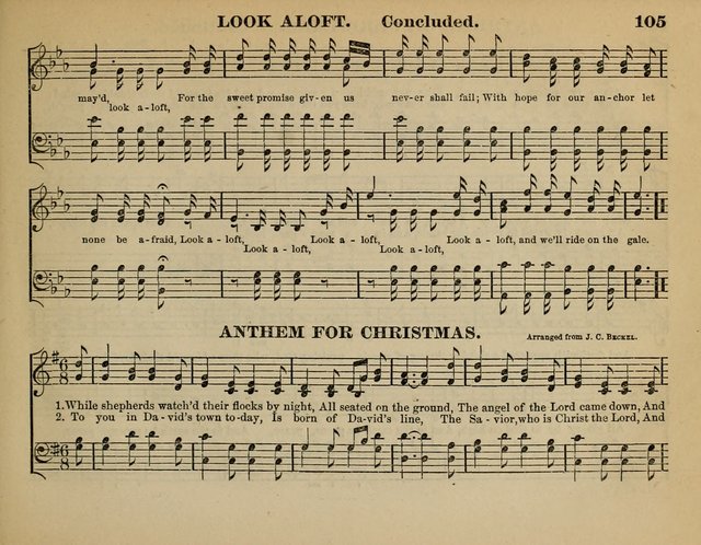 The Guiding Star for Sunday Schools: a new collection of Sunday school songs, together with a great variety of anniversary pieces written expressly for this worke page 107