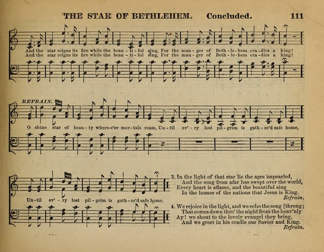 The Guiding Star for Sunday Schools: a new collection of Sunday school songs, together with a great variety of anniversary pieces written expressly for this worke page 113