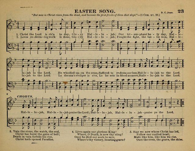 The Guiding Star for Sunday Schools: a new collection of Sunday school songs, together with a great variety of anniversary pieces written expressly for this worke page 23