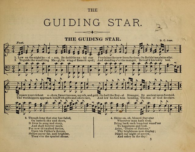 The Guiding Star for Sunday Schools: a new collection of Sunday school songs, together with a great variety of anniversary pieces written expressly for this worke page 3