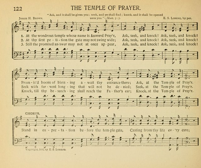The Gospel Song Sheaf: for Sunday schools and young peoples meetings, comprising primary songs, intermediate songs, gospel and special songs, and old hymns and tunes page 122