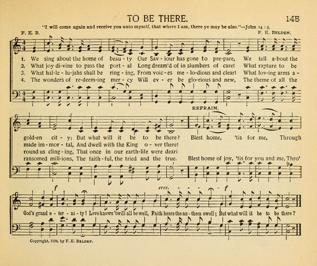 The Gospel Song Sheaf: for Sunday schools and young peoples meetings, comprising primary songs, intermediate songs, gospel and special songs, and old hymns and tunes page 145