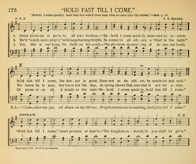 The Gospel Song Sheaf: for Sunday schools and young peoples meetings, comprising primary songs, intermediate songs, gospel and special songs, and old hymns and tunes page 176