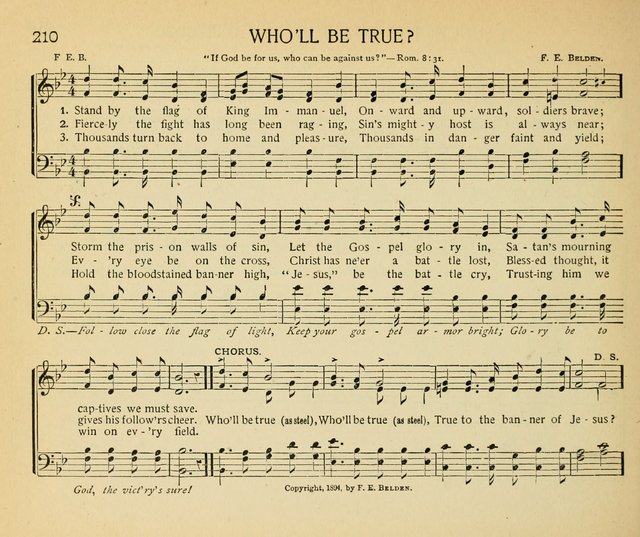 The Gospel Song Sheaf: for Sunday schools and young peoples meetings, comprising primary songs, intermediate songs, gospel and special songs, and old hymns and tunes page 210