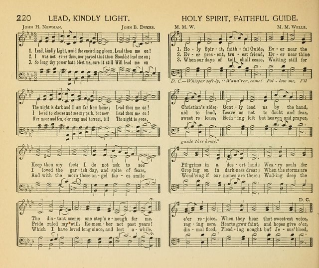 The Gospel Song Sheaf: for Sunday schools and young peoples meetings, comprising primary songs, intermediate songs, gospel and special songs, and old hymns and tunes page 220