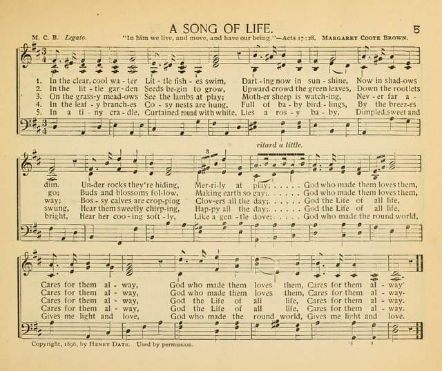 The Gospel Song Sheaf: for Sunday schools and young peoples meetings, comprising primary songs, intermediate songs, gospel and special songs, and old hymns and tunes page 5