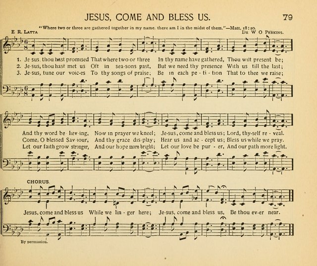 The Gospel Song Sheaf: for Sunday schools and young peoples meetings, comprising primary songs, intermediate songs, gospel and special songs, and old hymns and tunes page 79