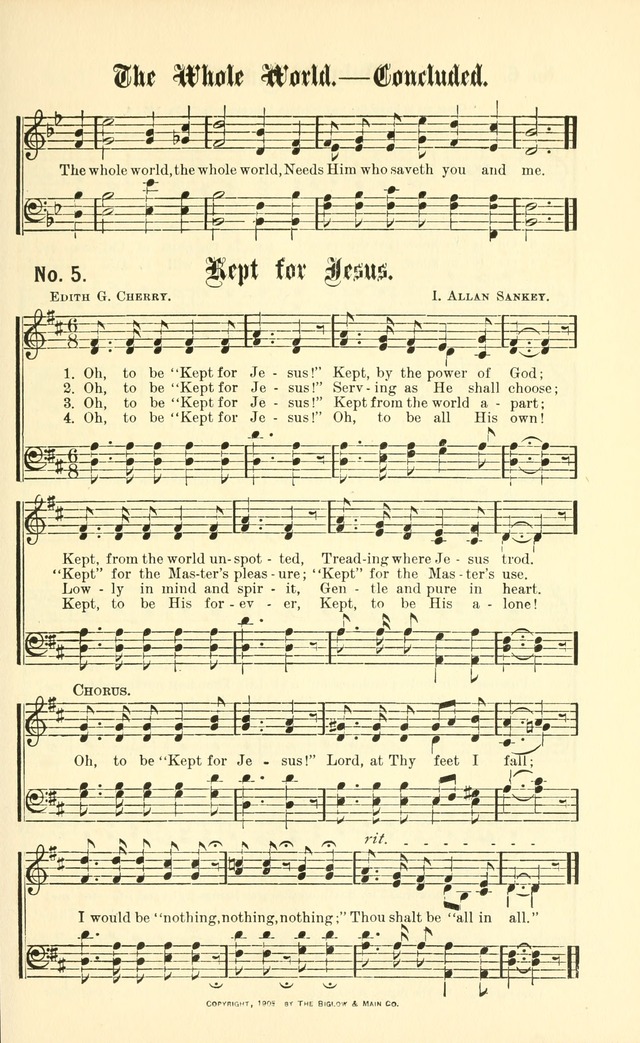 Gospel Songs: for use in Church and Evangelistic meetings page 12