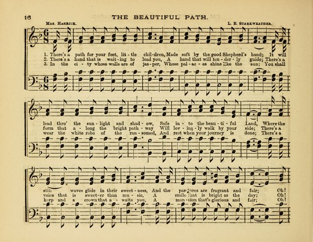 Glad Tidings: a collection of new hymns and music, designed for sabbath schools, anniversary meetings, home circles, &c. page 16