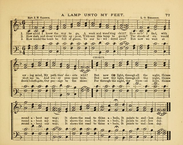 Glad Tidings: a collection of new hymns and music, designed for sabbath schools, anniversary meetings, home circles, &c. page 77