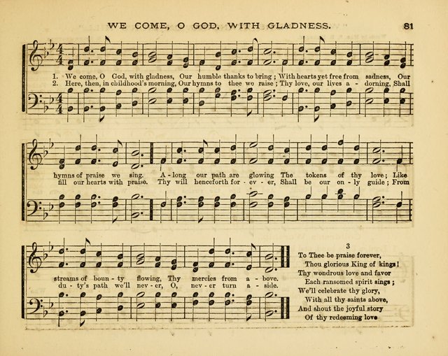 Glad Tidings: a collection of new hymns and music, designed for sabbath schools, anniversary meetings, home circles, &c. page 81