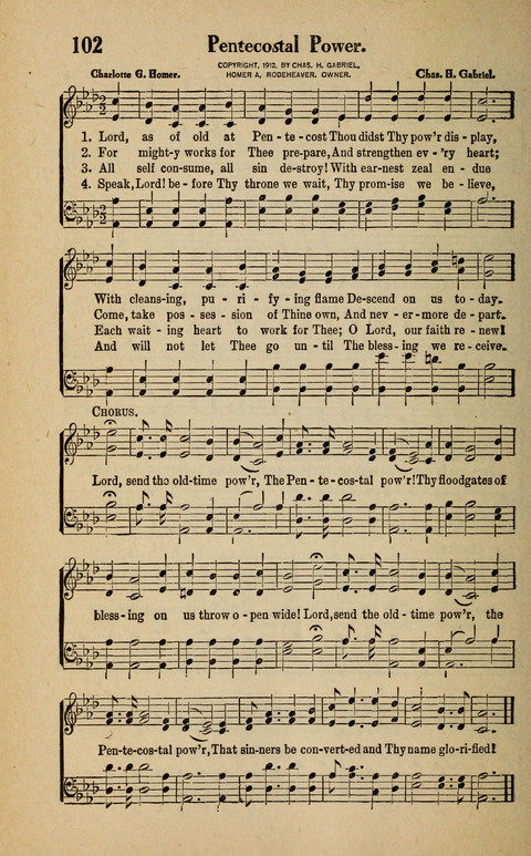 Great Tabernacle Hymns page 102