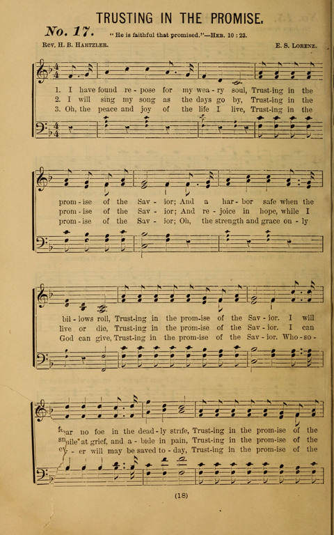 The Gospel Temperance Hymnal and Coronation Songs page 18