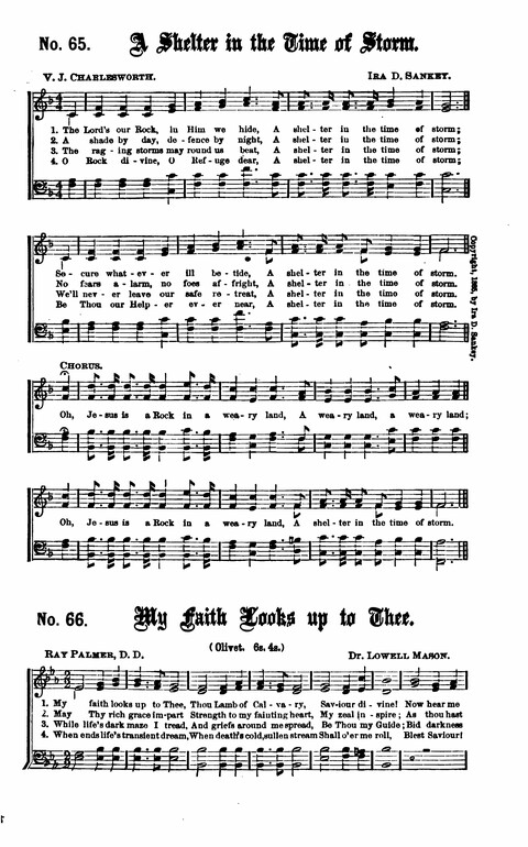 Gospel Tent Songs: Selected by F. H. Jacobs and I. Allan Sankey at the request of the Evangelistic Committee of Greater New York page 64