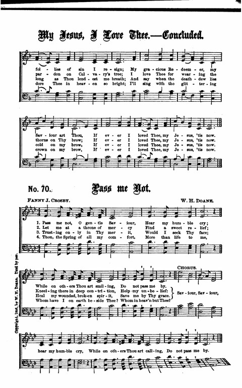Gospel Tent Songs: Selected by F. H. Jacobs and I. Allan Sankey at the request of the Evangelistic Committee of Greater New York page 67