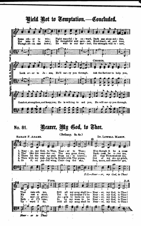 Gospel Tent Songs: Selected by F. H. Jacobs and I. Allan Sankey at the request of the Evangelistic Committee of Greater New York page 75