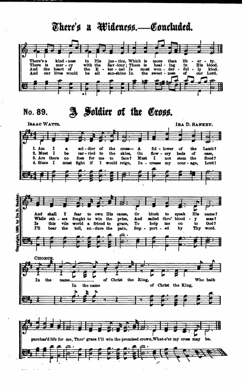 Gospel Tent Songs: Selected by F. H. Jacobs and I. Allan Sankey at the request of the Evangelistic Committee of Greater New York page 81