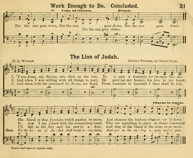 Glorious Things in Sacred Song: for use in Sabbath Schools and Gospel Meetings page 19