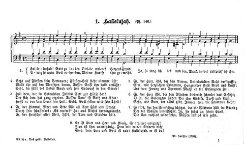 Das geistliche Volkslied: Sammlung geistlicher Lieder für außergottesdienstliche Kreise in vierstimmigem Satze, zugleich asl Begleiterin der "Kleine Missionsharfe" (10. Auflage) page 1