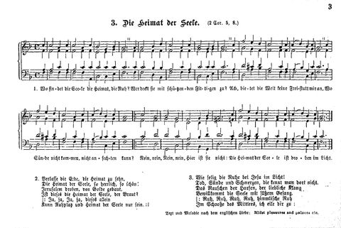 Das geistliche Volkslied: Sammlung geistlicher Lieder für außergottesdienstliche Kreise in vierstimmigem Satze, zugleich asl Begleiterin der "Kleine Missionsharfe" (10. Auflage) page 3