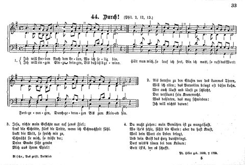 Das geistliche Volkslied: Sammlung geistlicher Lieder für außergottesdienstliche Kreise in vierstimmigem Satze, zugleich asl Begleiterin der "Kleine Missionsharfe" (10. Auflage) page 33