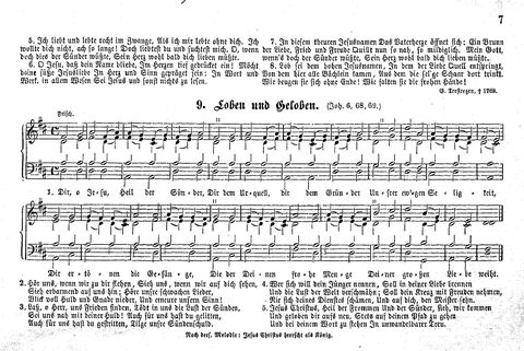 Das geistliche Volkslied: Sammlung geistlicher Lieder für außergottesdienstliche Kreise in vierstimmigem Satze, zugleich asl Begleiterin der "Kleine Missionsharfe" (10. Auflage) page 7