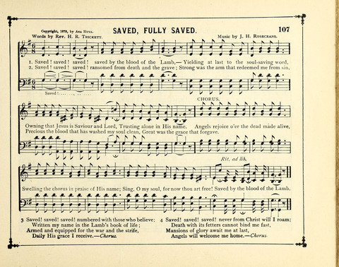 The Gem of Gems: a choice collection of sacred songs, original and selected, for the use of Sunday-Schools, Bible Classes and Social Worship page 107