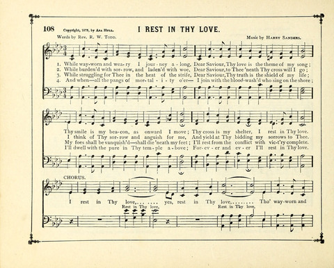 The Gem of Gems: a choice collection of sacred songs, original and selected, for the use of Sunday-Schools, Bible Classes and Social Worship page 108