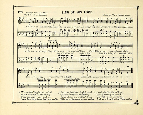 The Gem of Gems: a choice collection of sacred songs, original and selected, for the use of Sunday-Schools, Bible Classes and Social Worship page 128