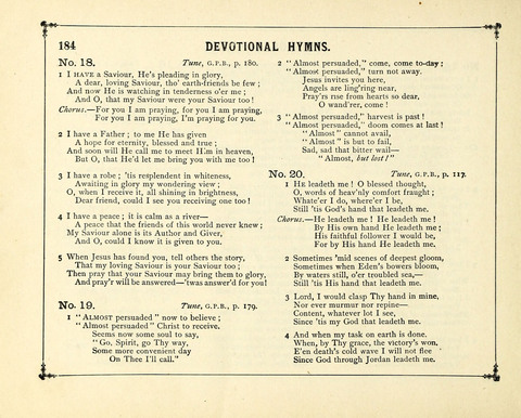 The Gem of Gems: a choice collection of sacred songs, original and selected, for the use of Sunday-Schools, Bible Classes and Social Worship page 184