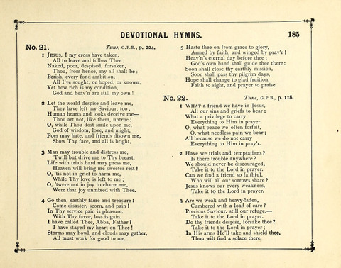 The Gem of Gems: a choice collection of sacred songs, original and selected, for the use of Sunday-Schools, Bible Classes and Social Worship page 185