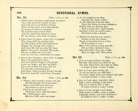 The Gem of Gems: a choice collection of sacred songs, original and selected, for the use of Sunday-Schools, Bible Classes and Social Worship page 186