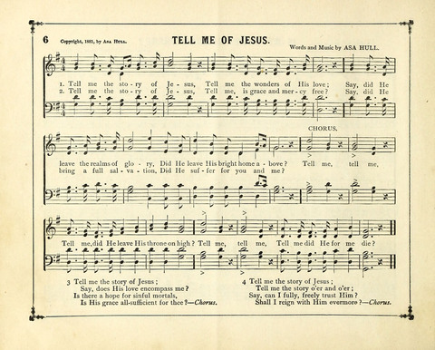 The Gem of Gems: a choice collection of sacred songs, original and selected, for the use of Sunday-Schools, Bible Classes and Social Worship page 6