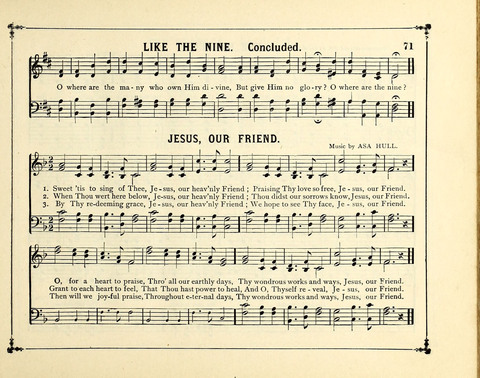 The Gem of Gems: a choice collection of sacred songs, original and selected, for the use of Sunday-Schools, Bible Classes and Social Worship page 71