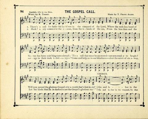 The Gem of Gems: a choice collection of sacred songs, original and selected, for the use of Sunday-Schools, Bible Classes and Social Worship page 94