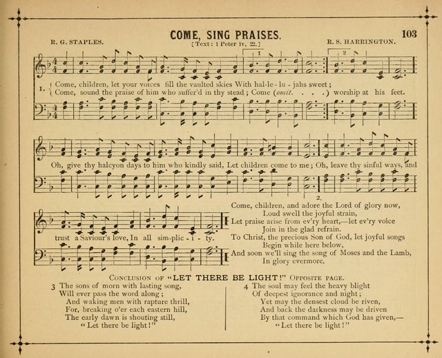 Garlands of Praise: a choice collection of original and selected hymns and tunes suitable for Sunday-Schools, Bible classes and the home circle page 108