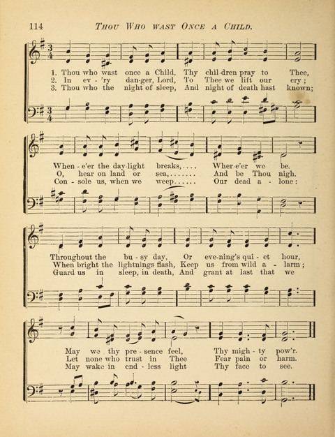 The Hosanna: a book of hymns, songs, chants, and anthems for children page 114