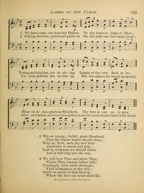 The Hosanna: a book of hymns, songs, chants, and anthems for children page 129