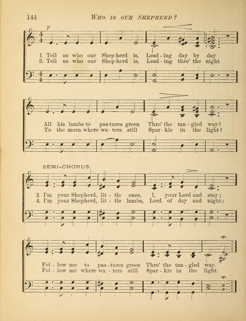 The Hosanna: a book of hymns, songs, chants, and anthems for children page 144