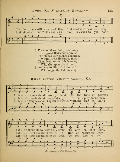 The Hosanna: a book of hymns, songs, chants, and anthems for children page 153