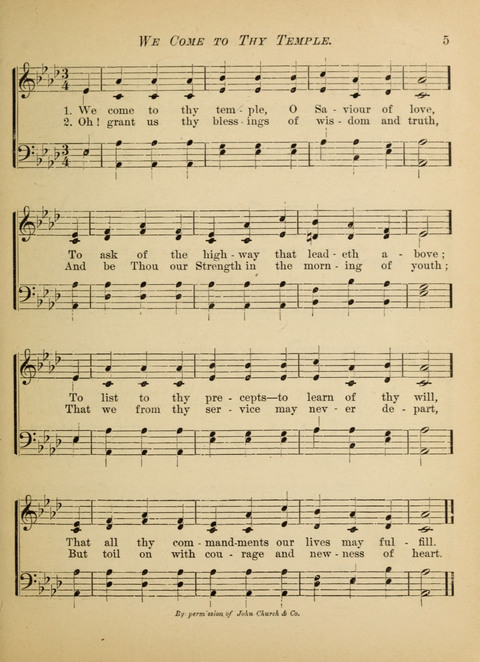 The Hosanna: a book of hymns, songs, chants, and anthems for children page 5