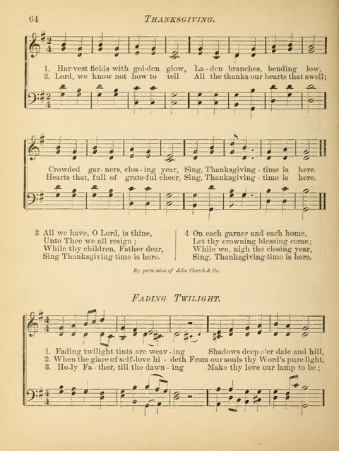 The Hosanna: a book of hymns, songs, chants, and anthems for children page 64