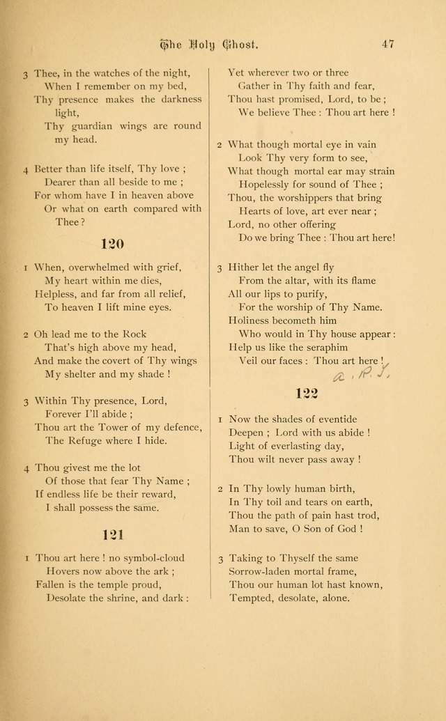 Hymnal page 47