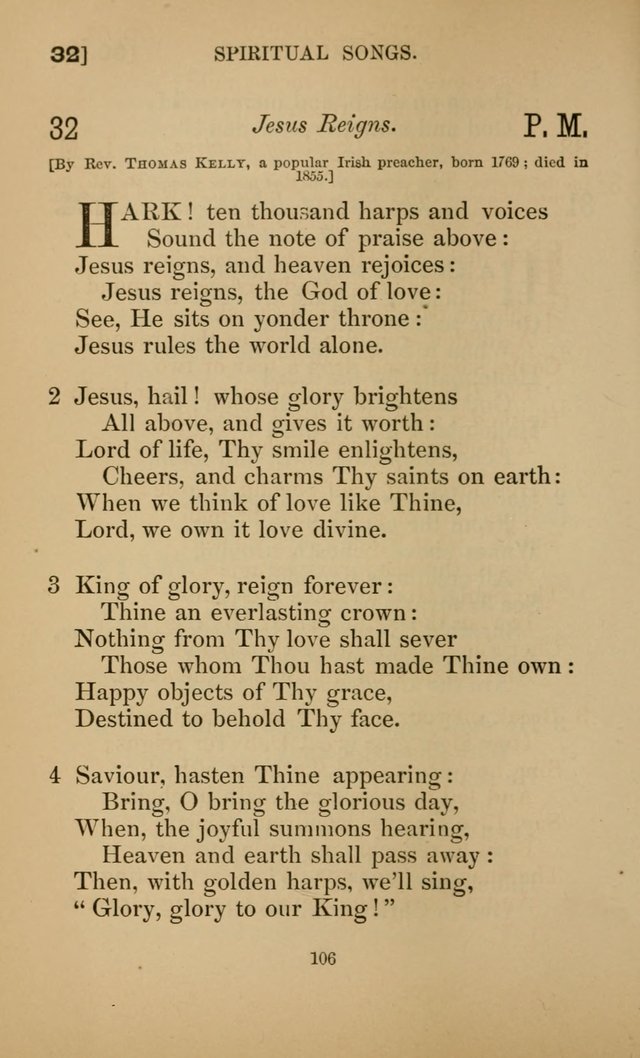 Hymns for All Christians page 106