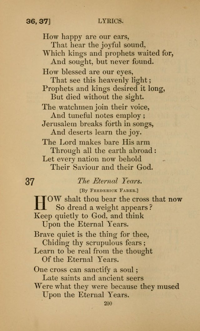 Hymns for All Christians page 200