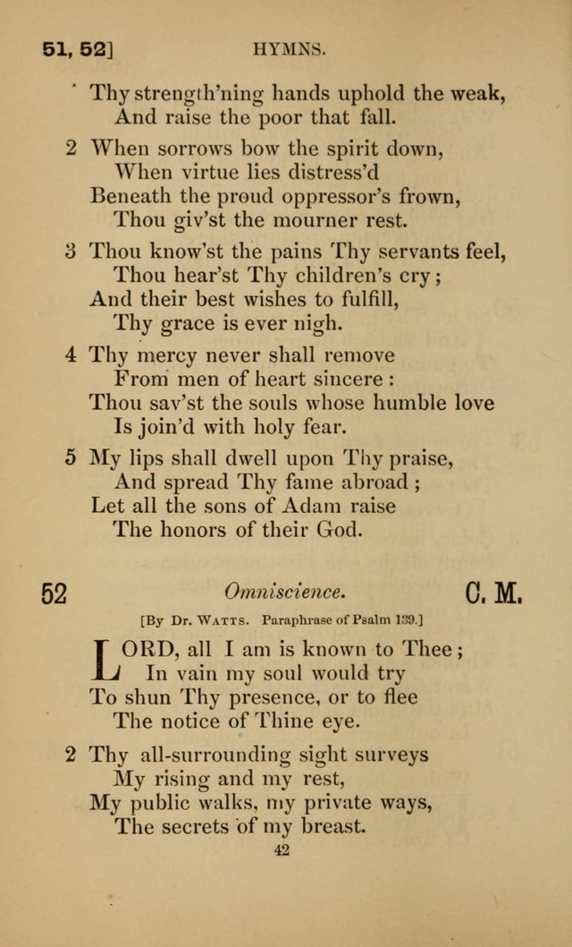 Hymns for All Christians page 42