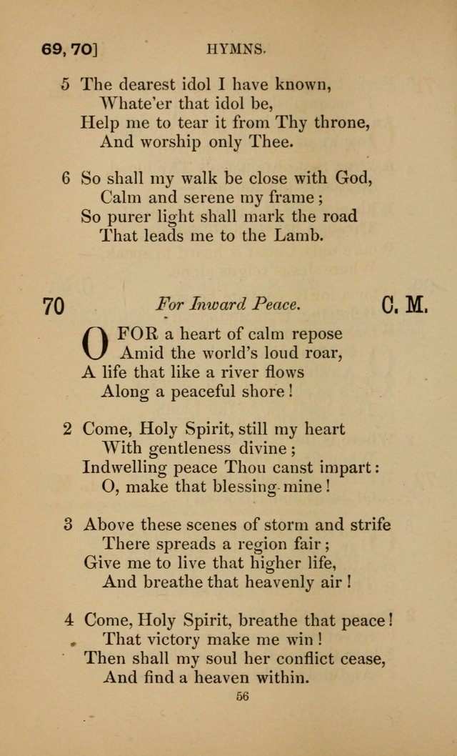 Hymns for All Christians page 56