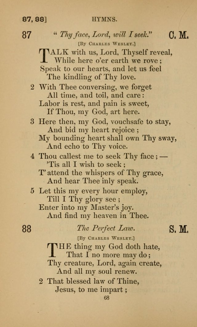 Hymns for All Christians page 68
